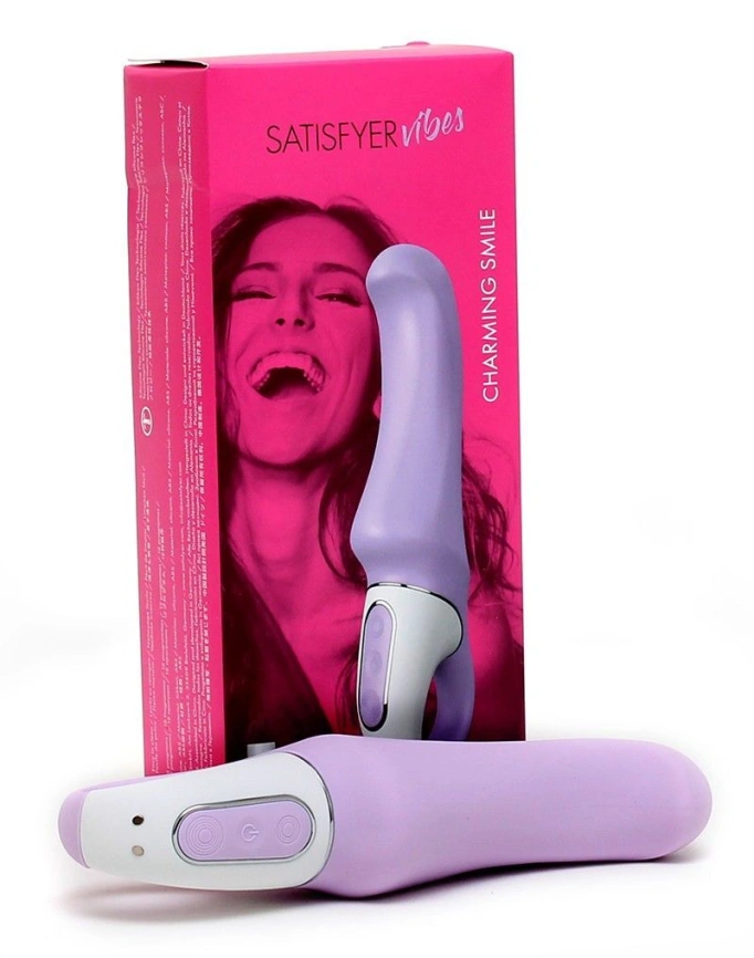 Мощный вибратор Satisfyer Vibes Charming Smile с гибким стволом, литой силикон, 12 режимов работы фото 4