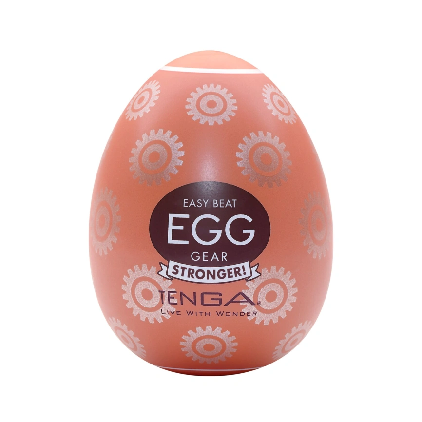 Мастурбатор-яйцо Tenga Egg Gear, плотный TPE, пробник лубриканта 5 мл фото 1