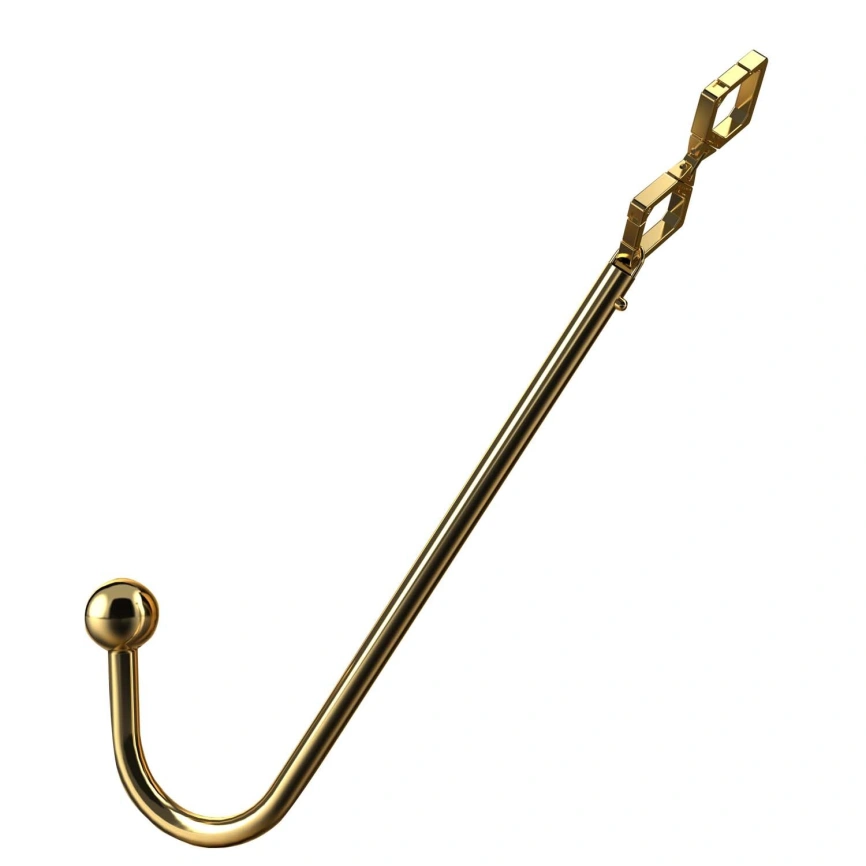 Анальный крюк LOCKINK Golden Adjustable Anal Hook Set фото 1