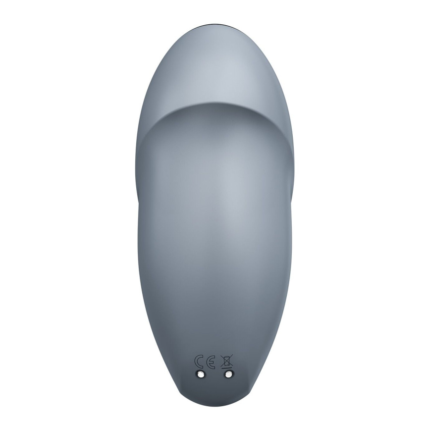 Вібростимулятор-пульсатор Satisfyer Tap & Climax 1 Bluegrey, ефект постукування пальцем, 2 мотори фото 6