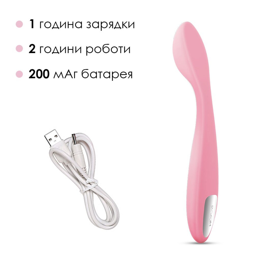 Стимулятор клітора та точки G Svakom Keri Pale Pink фото 4