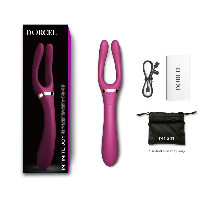 Вібратор-стимулятор Dorcel INFINITE JOY PLUM, багатофункціональний, унісекс фото 6