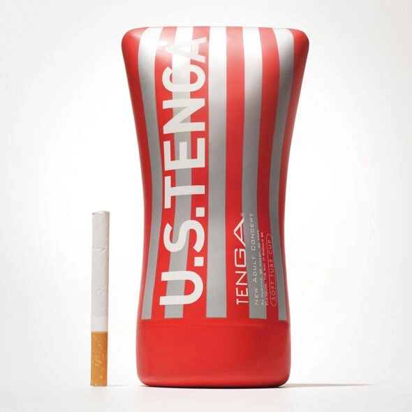 Мастурбатор Tenga US Soft Tube Cup (мягкая подушечка большая) сдавливаемый, супермощное всасывание фото 3