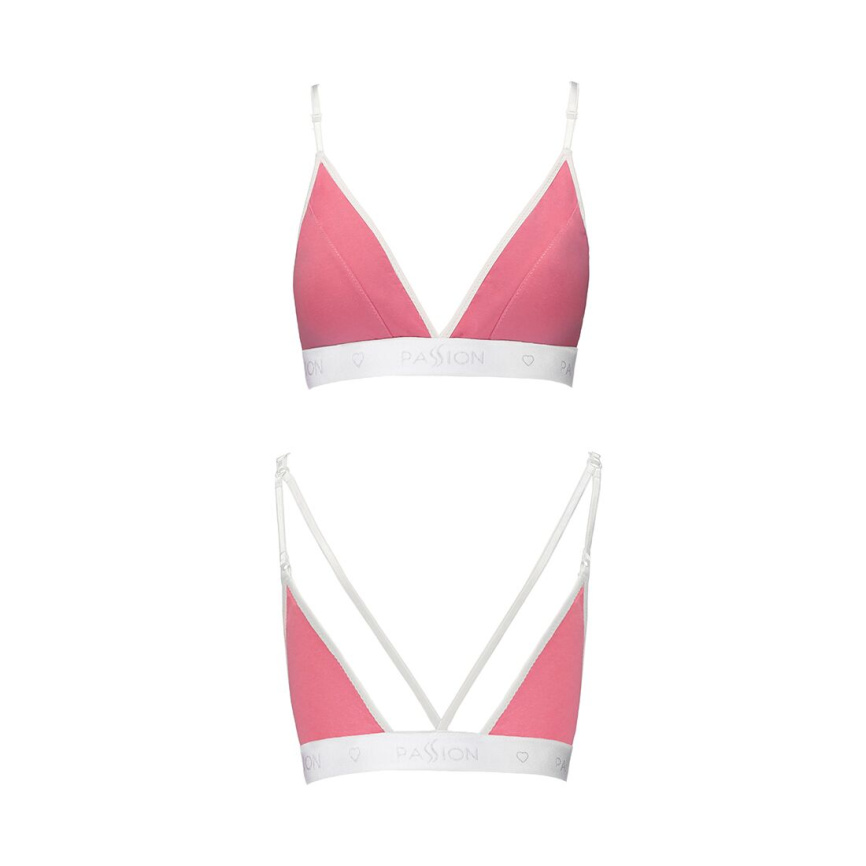 Спортивний топ з подвійними бретелями Passion PS007 TOP M, pink фото 4