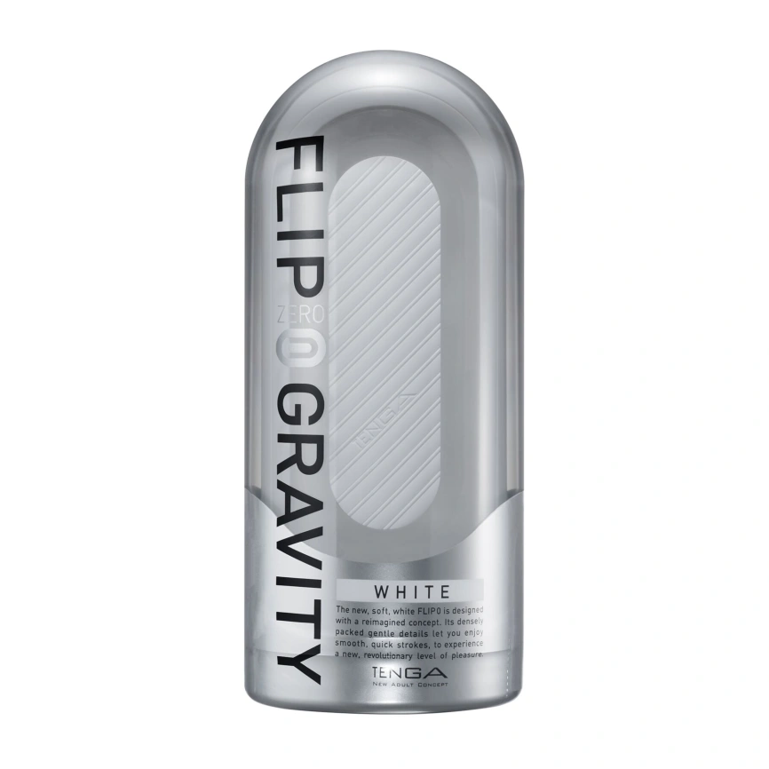 Мастурбатор Tenga Flip Zero Gravity White, изменяемая интенсивность стимуляции, раскладной фото 2