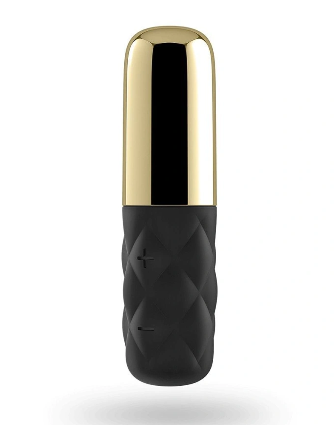 Мощный мини-вибратор Satisfyer Sparkling Darling Gold со съемным колпачком, 16 режимов работы фото 1