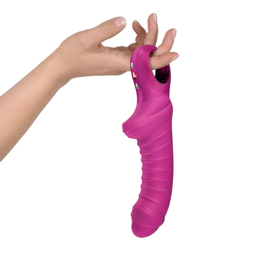 Вибратор для точки G Fun Factory TIGER Magenta, ребристый, подходит для анальной стимуляции фото 3