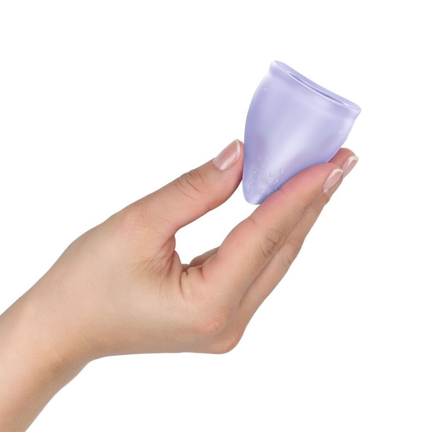 Менструальна чаша Fun Factory FUN CUP SIZE B Purple, багаторазова, діаметр 4,3 см, об’єм 30 мл фото 4