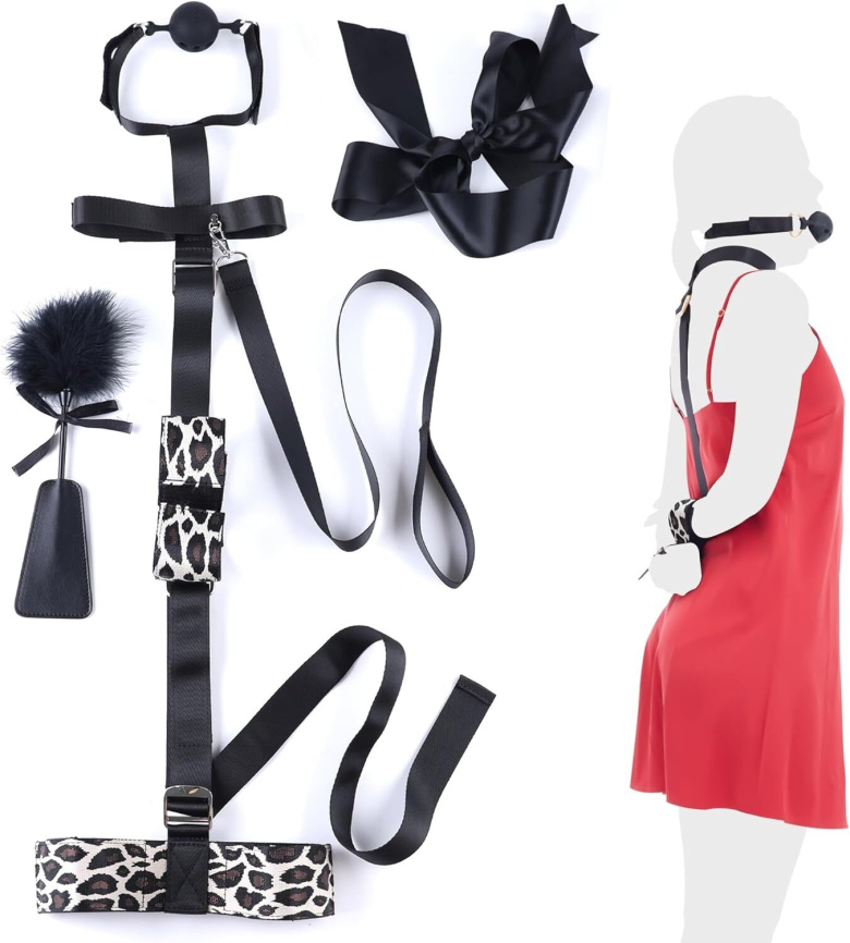БДСМ-набір LOCKINK YEAHWOW Armbinder Restraint Set Black фото 1