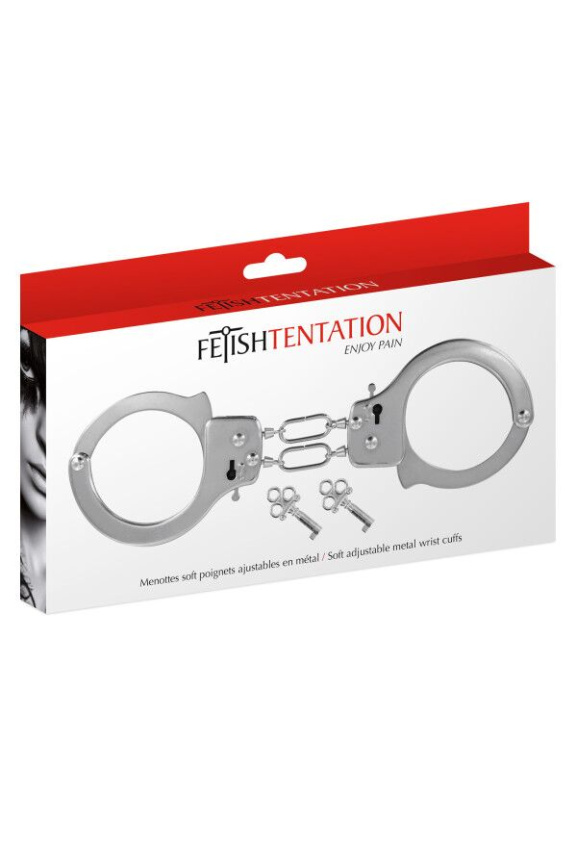 Наручники Fetish Tentation Soft adjustable metal wrist cuffs фото 4