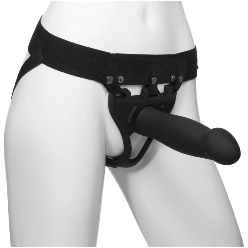 Страпон унисекс Doc Johnson Body Extensions – Be Bold, полая насадка фото 1
