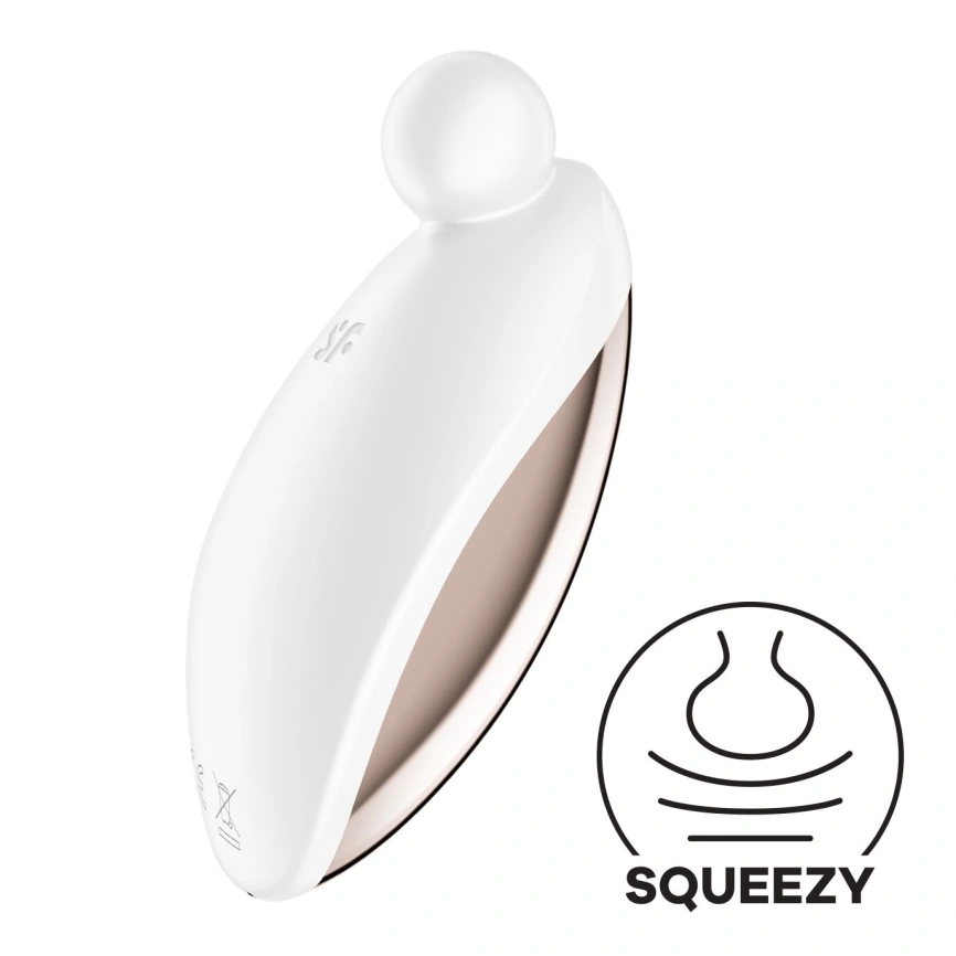 Вибратор для наружной стимуляции Satisfyer Spot On 2 White, очень мощный, гибкий отросток фото 1