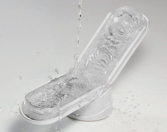 Мастурбатор Tenga Flip Zero White, изменяемая интенсивность стимуляции, раскладной фото 3
