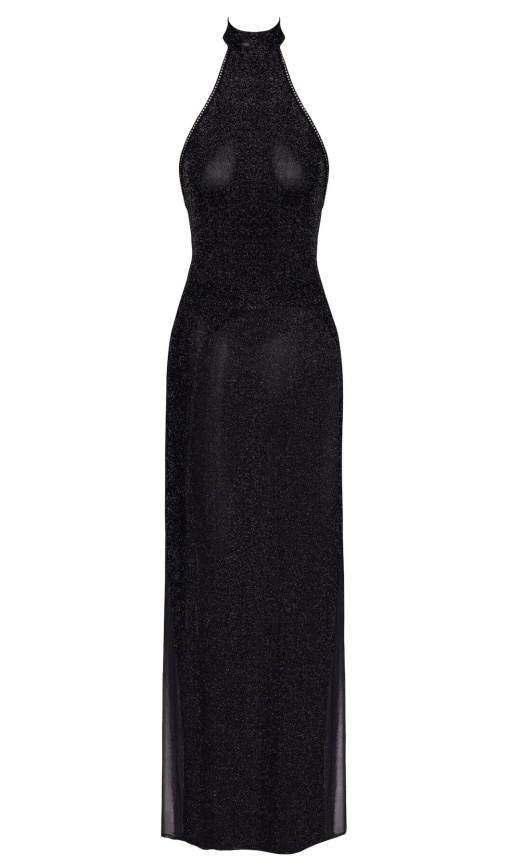 Сукня Noir Handmade F372 Onyx Twin-slit Long dress S фото 6