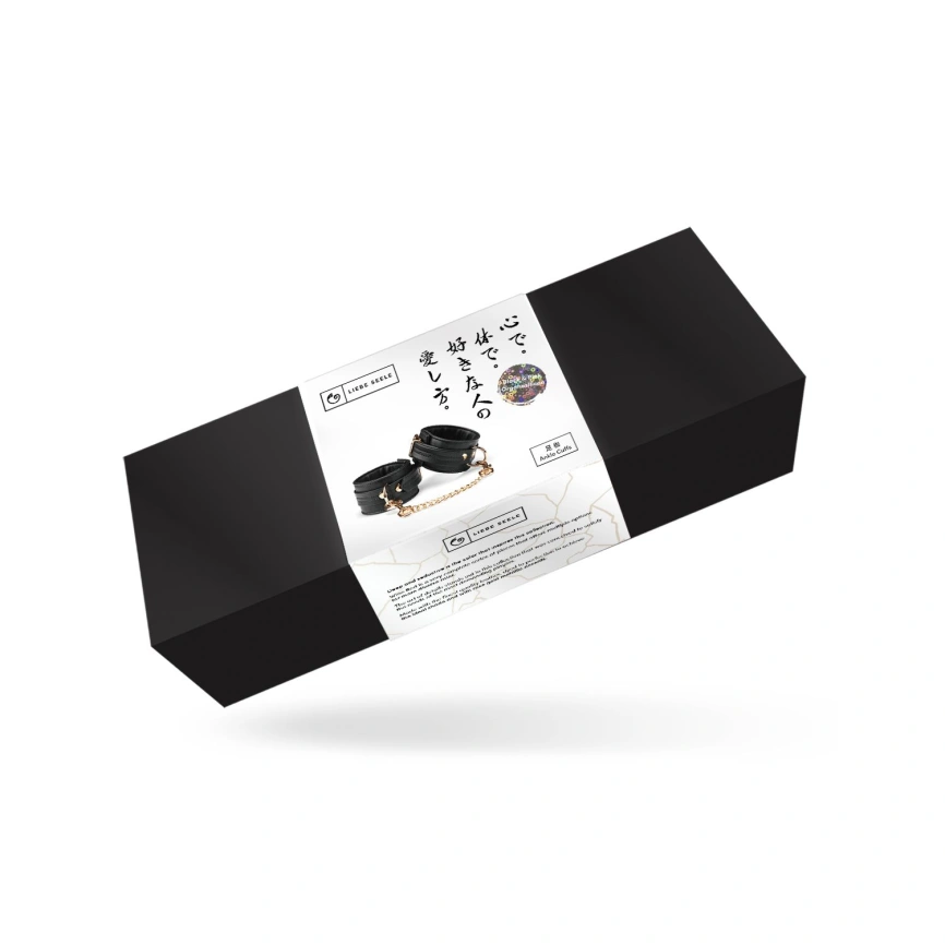 Поножи Liebe Seele Black Organosilicon Anklecuffs, экокожа фото 5