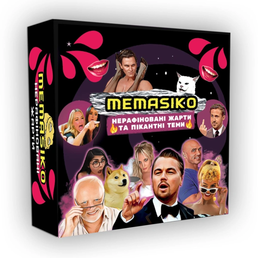Настольная игра «MEMASIKO - нерафіновані жарти та пікантні теми» 18+ (UA) фото 1