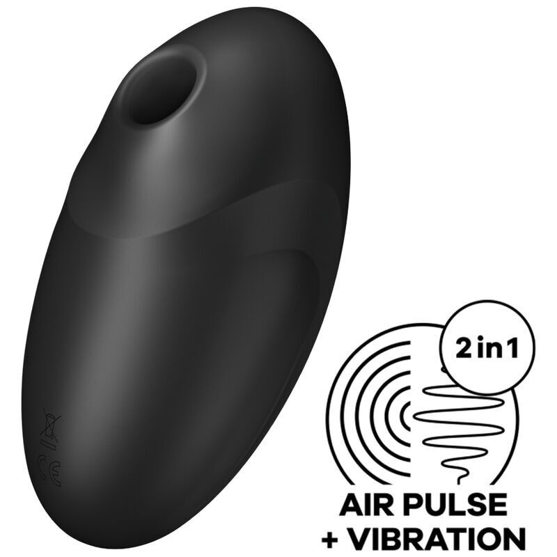 Вакуумний стимулятор з вібрацією Satisfyer Vulva Lover 3 Black фото 1
