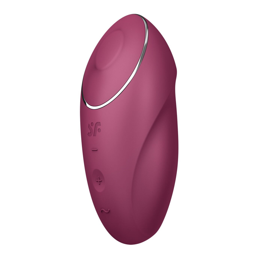 Вібростимулятор-пульсатор Satisfyer Tap & Climax 1 Red, ефект постукування пальцем, 2 мотори фото 4