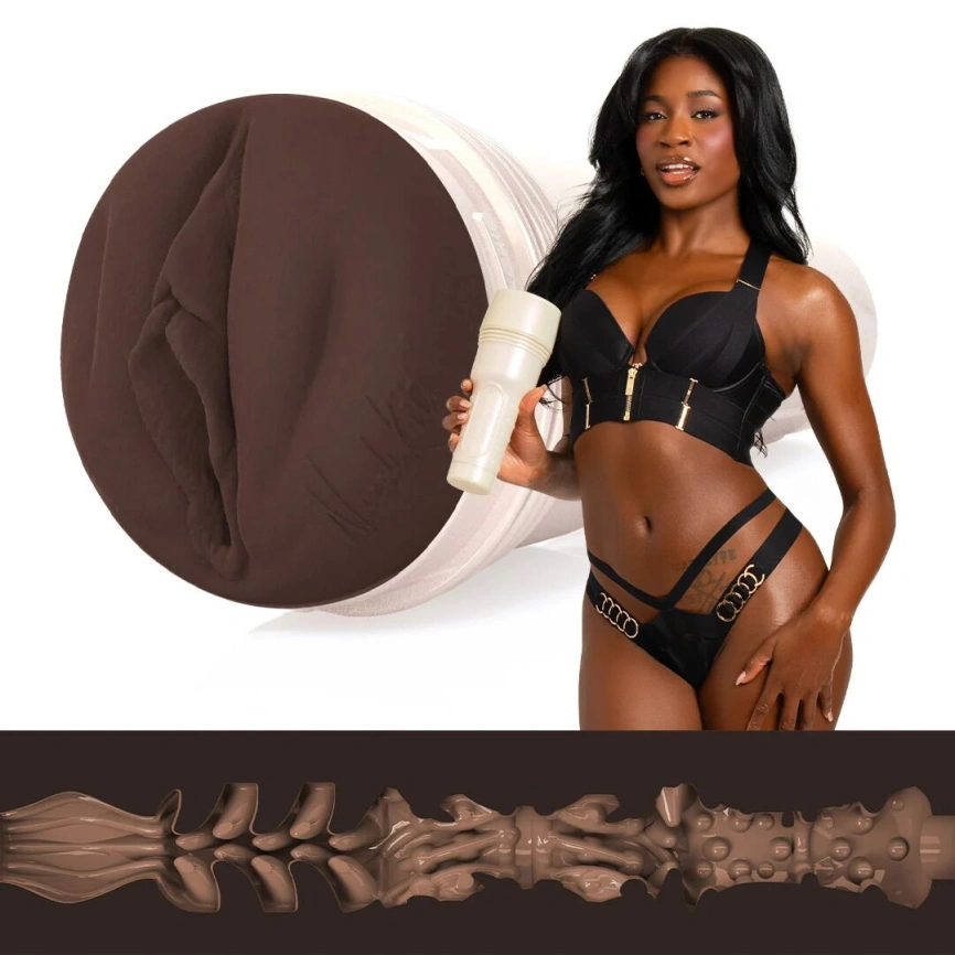 Мастурбатор Fleshlight Girls: Nicole Kitt Purrrrrfection, со слепка вагины, очень нежный фото 1