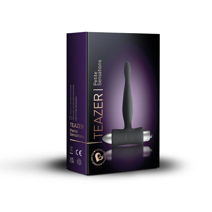 Анальный вибратор Rocks Off Petite Sensations - Teazer Black фото 3