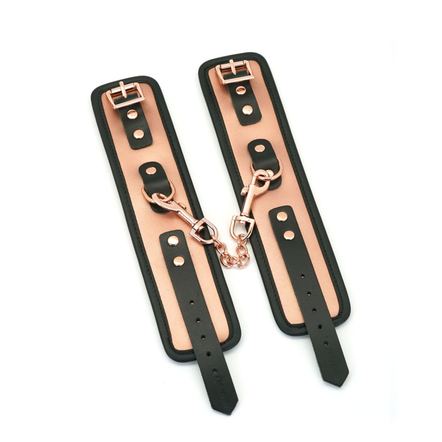 Наручники Liebe Seele Rose Gold Memory Wrist Cuff, натуральна шкіра, золото рожеве фото 3