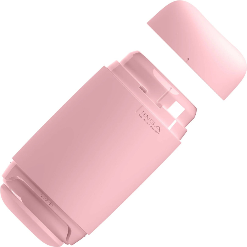 Мастурбатор TENGA PUFFY Strawberry Pink, ультрам’який матеріал, багаторазовий, наскрізний фото 3