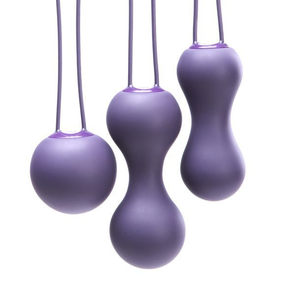 Набір вагінальних кульок Je Joue - Ami Purple, діаметр 3,8-3,3-2,7см, вага 54-71-100гр  + подарунок косметичка фото 2