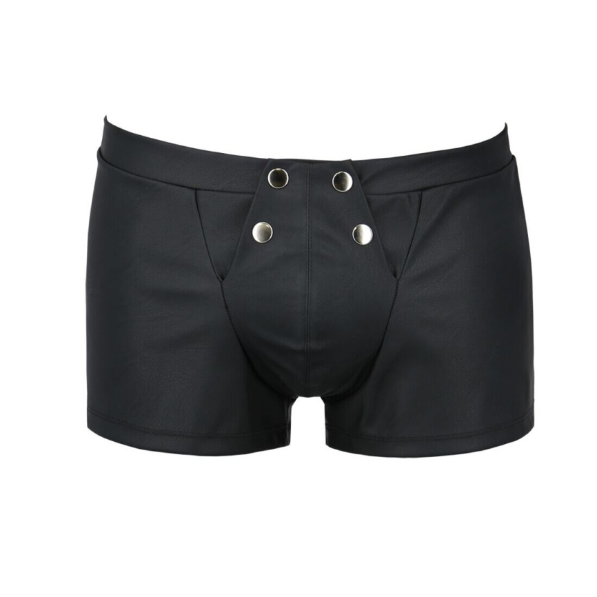 Чоловічі шкіряні боксери з клапаном Passion 050 SHORT PATRICK XXL/XXXL Black фото 11