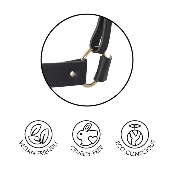 Портупея-пояс Bijoux Indiscrets MAZE - Wide Belt and Restraints Black, экокожа фото 5