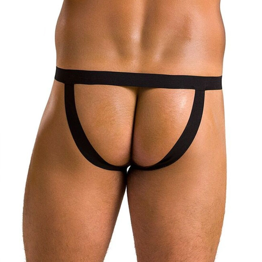 Мужские слипы на шнуровке Passion 044 SLIP BEN XXL/XXXL Black, экокожа, люверсы фото 8