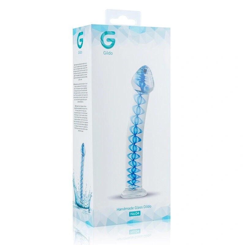 Стеклянный дилдо Gildo Glass Dildo No. 4, для точки G и простаты фото 4