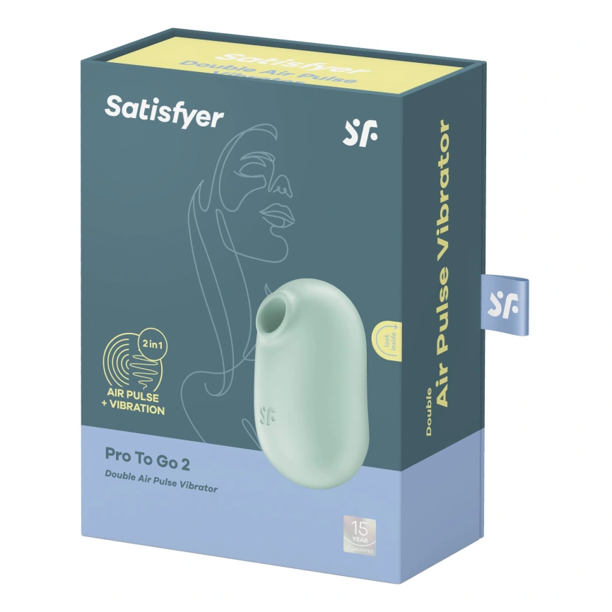 Вакуумный стимулятор с вибрацией Satisfyer Pro To Go 2 Mint фото 7