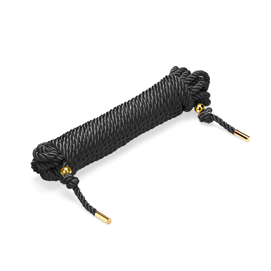 Мотузка для шибарі Liebe Seele Shibari 10M Rope Black, комбінований склад фото 1