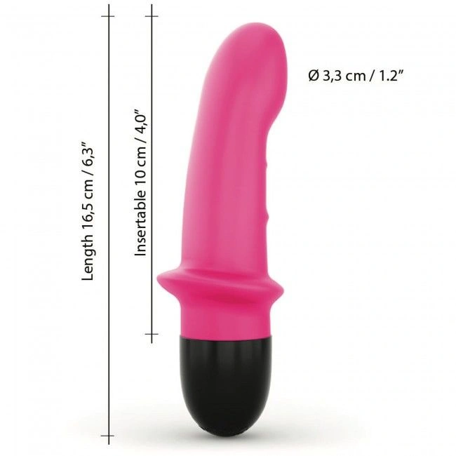 Вибратор Dorcel Mini Lover Magenta 2.0 перезаряжаемый, для точки G и массажа простаты фото 5
