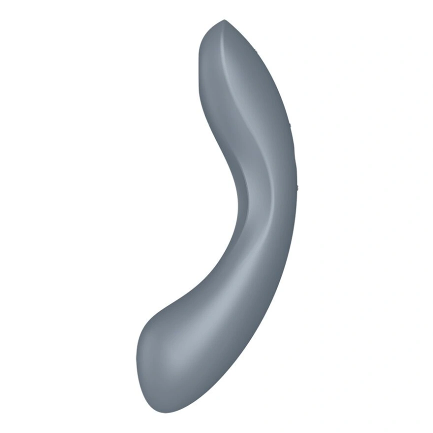 Вакуумный стимулятор с вибрацией Satisfyer Curvy Trinity 1 Bluegrey, игрушка 3в1 фото 2