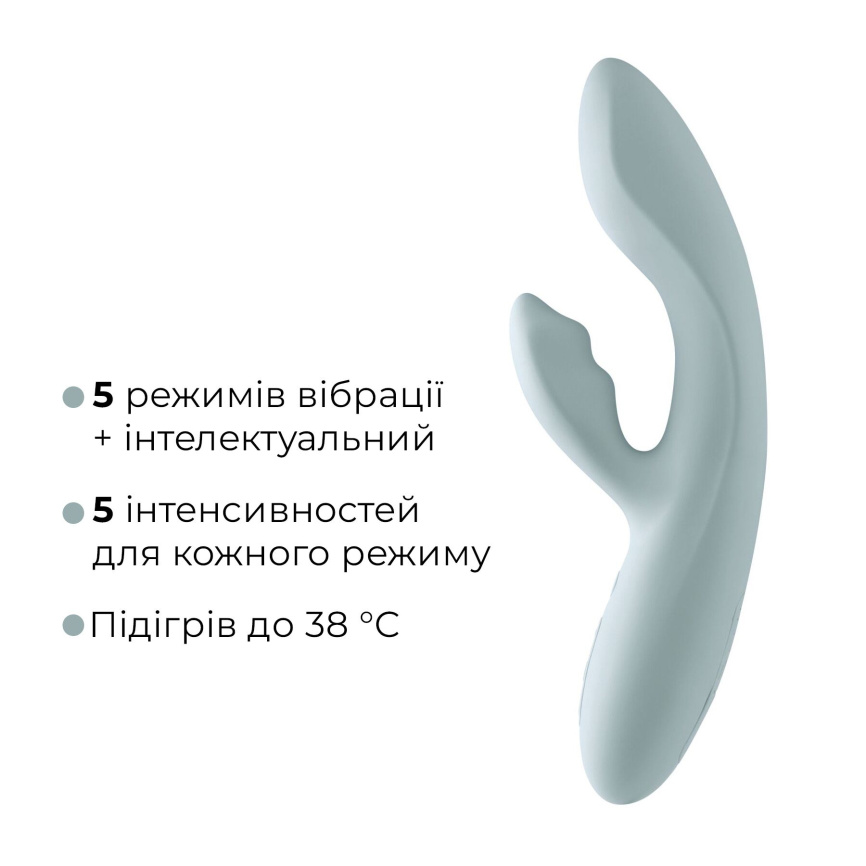 Смарт вібратор-кролик Svakom Chika, 2 незалежні мотори, підігрів до 38 °C фото 13