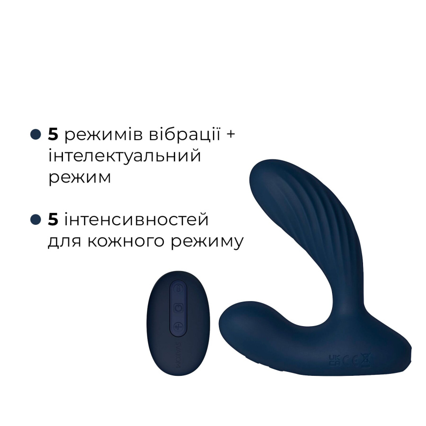 Інтерактивний масажер простати та вібратор точки G Svakom Vick Neo 2, підігрів, поворот стовбура, пульт ДК фото 12