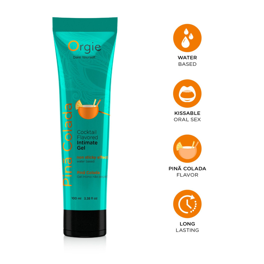 Лубрикант на водній основі Orgie Lube Tube Pina Colada, 100 мл, смак та аромат піна колади фото 3
