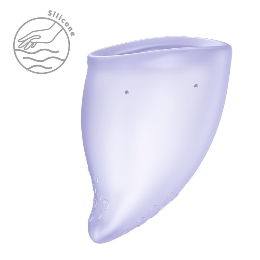 Менструальна чаша Fun Factory FUN CUP SIZE B Purple, багаторазова, діаметр 4,3 см, об’єм 30 мл фото 3
