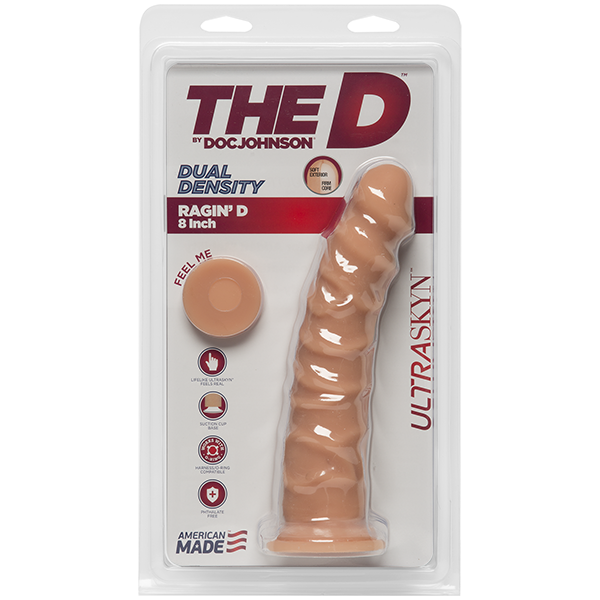 Фалоімітатор Doc Johnson The D - Ragin D - 8 Inch Without Balls - ULTRASKYN, діаметр 5,1 см фото 3