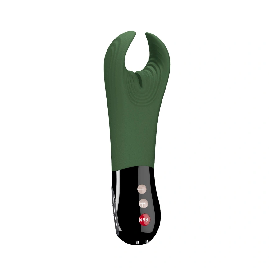 Вибратор для пениса Fun Factory MANTA moss green/black, подходит для парных игр фото 1