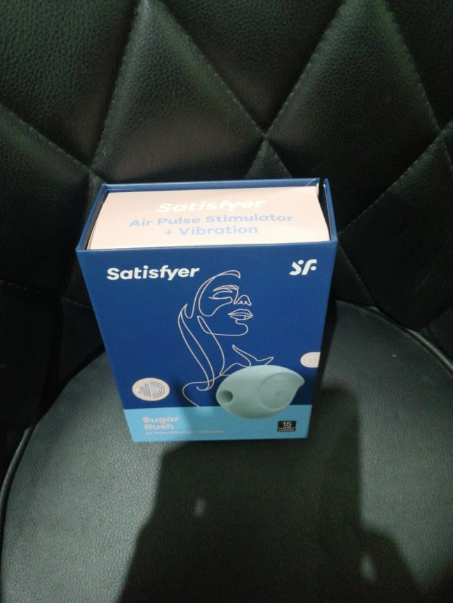 Вакуумний кліторальний стимулятор із вібрацією Satisfyer Sugar Rush Blue (м'яте паковання!!!) фото 2