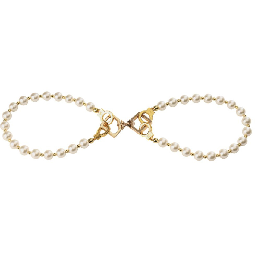 Перлинні наручники та поножі LOCKINK Pearl Handcuffs & Anklecuffs фото 4