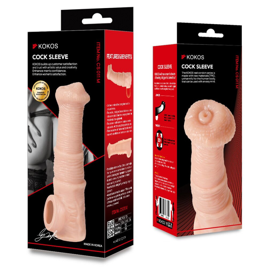 Насадка на член Kokos Cock Sleeve CS 011 M фото 6