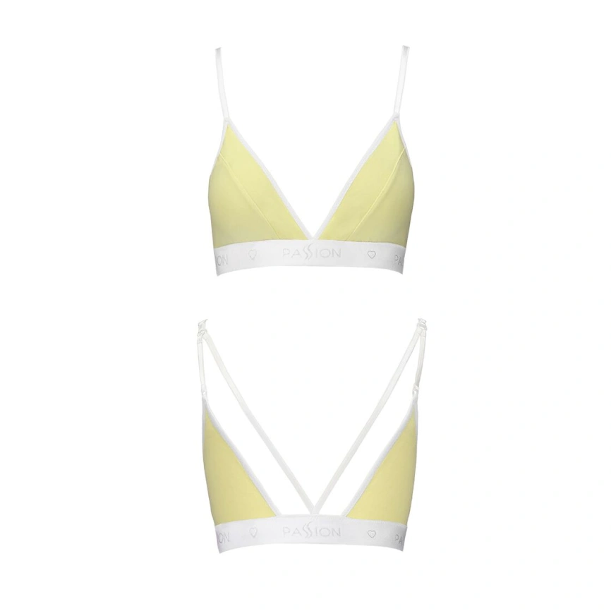 Спортивный топ с двойными бретелями Passion PS007 TOP M, yellow фото 9