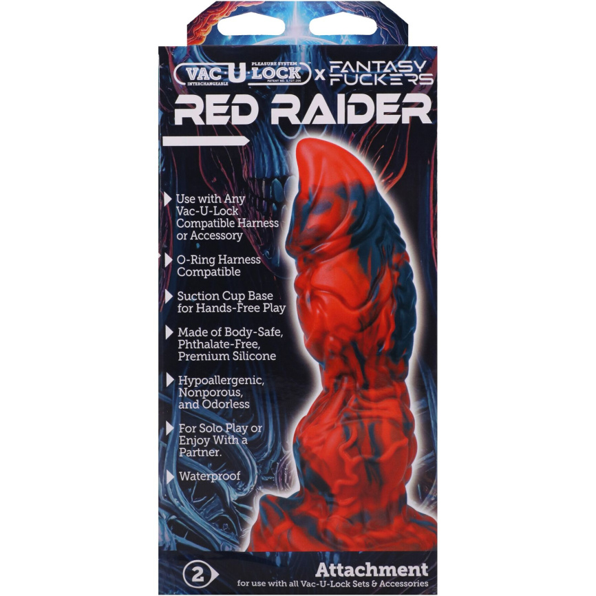 Фентезійний фалоімітатор Doc Johnson Vac-U-Lock x Fantasy Fuckers Red Raider фото 7