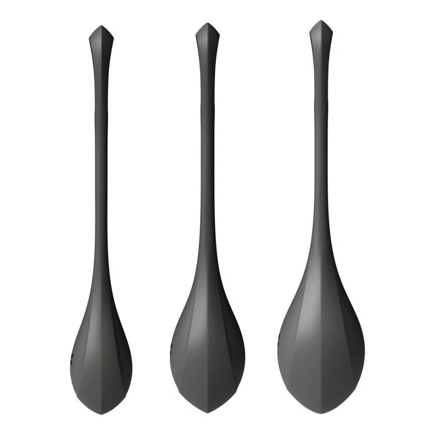 Набор йони бусин Satisfyer Yoni Power 2 Black, диаметр 2-2,5-3см, масса 22-44-73 г фото 2