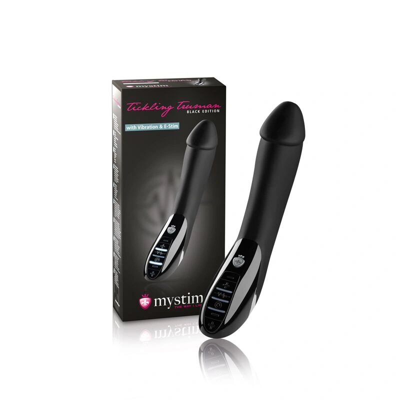 Вибратор с электростимуляцией Mystim Tickling Truman eStim Black, миостимулятор фото 13