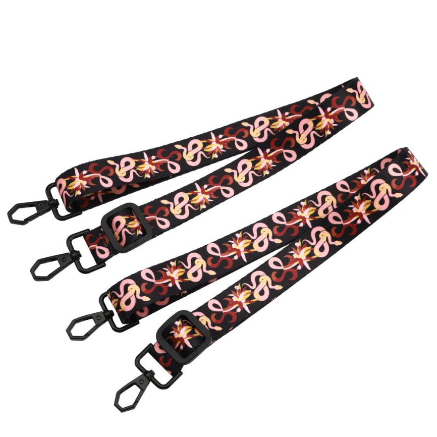 БДСМ-набір LOCKINK The Flowering Serpent Bondage Set, чорний, з малюнком у вигляді змій, 7 предметів фото 7