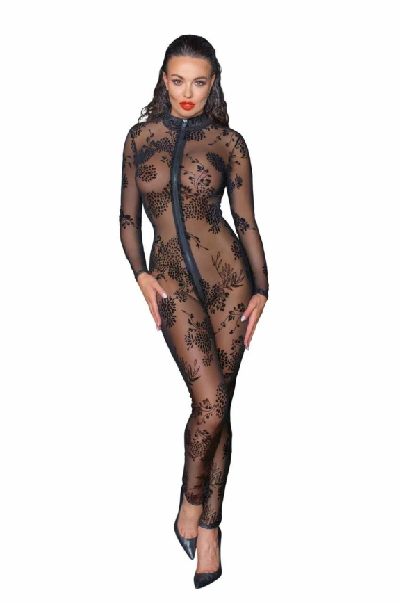 Сетчатый бодистокинг Noir Handmade F237 Long tulle overall, 3XL фото 4